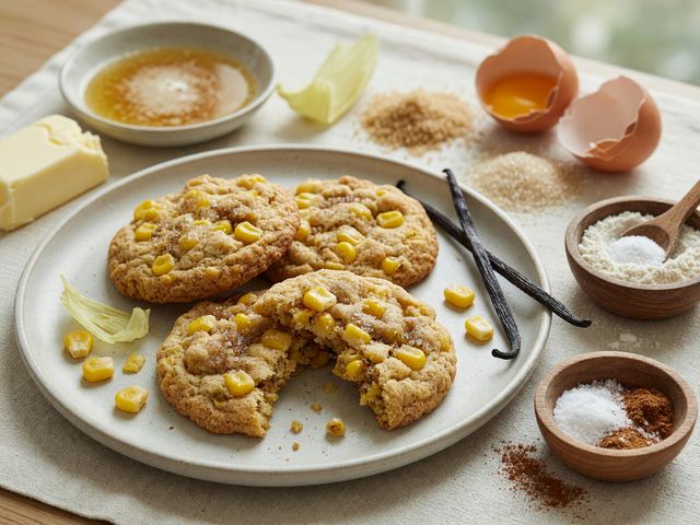 Brown-Butter Fresh Corn Drop Cookies