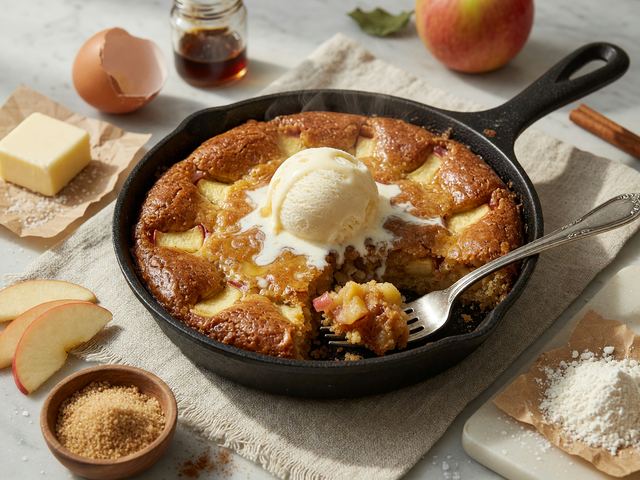 Brown-Butter Honeycrisp Skillet Blondie