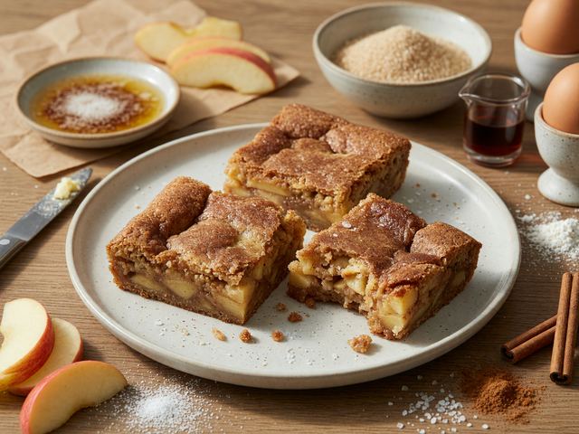 Brown-Butter Honeycrisp Snickerdoodle Bars