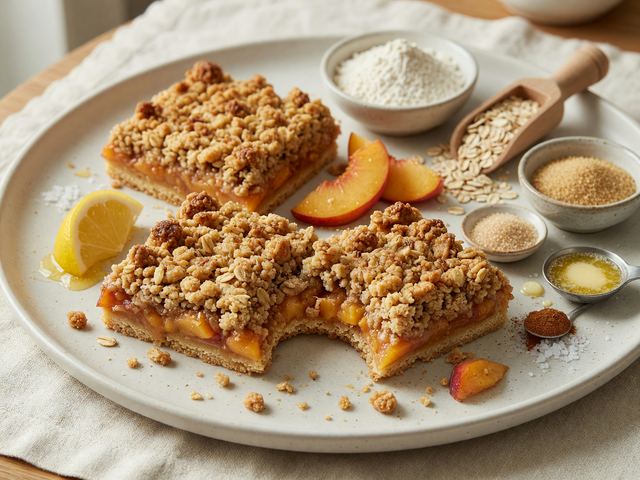 Brown-Butter Stone Fruit Crumble Bars