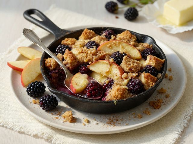 Cast-Iron Blackberry-Apple Brown Betty