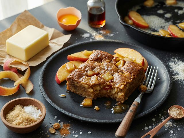 Cast-Iron Brown-Butter Honeycrisp Apple Blondies