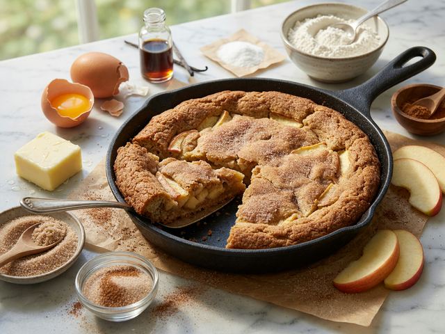 Cast-Iron Honeycrisp Snickerdoodle Cookie Cake