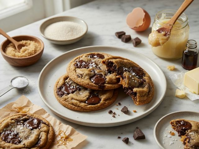 Chewy Miso Brown-Butter Chocolate Chip Cookies
