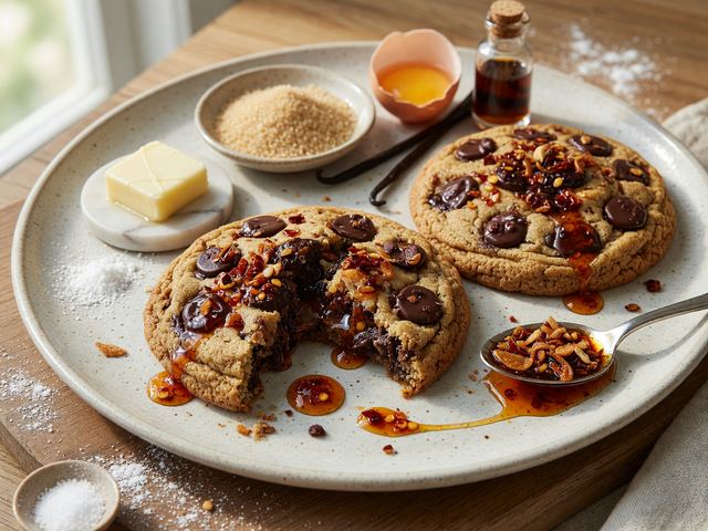 Chili-Crisp Hot Honey Chocolate Chunk Cookies