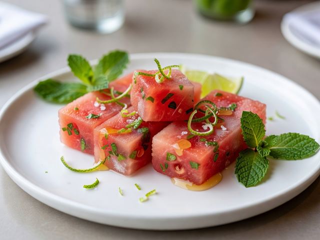 Chilled Watermelon Mint Pops