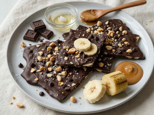 Chocolate Banana Bark Sheet Freeze