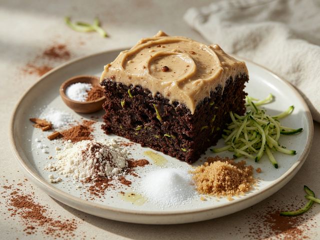 Chocolate Zucchini Snack Cake with Brown-Butter Frosting