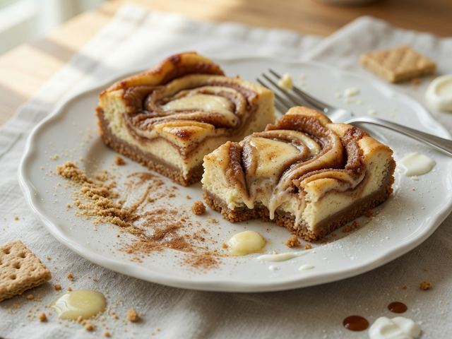 cinnamon roll cheesecake bars