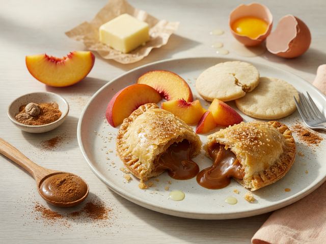 Dulce de Leche Peach Empanadas