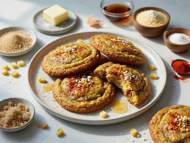 Elote-Spiced Brown-Butter Corn Cookies