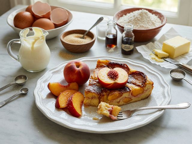 French Nectarine Clafoutis