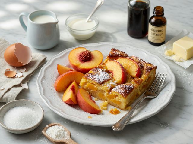 French Peach Clafoutis