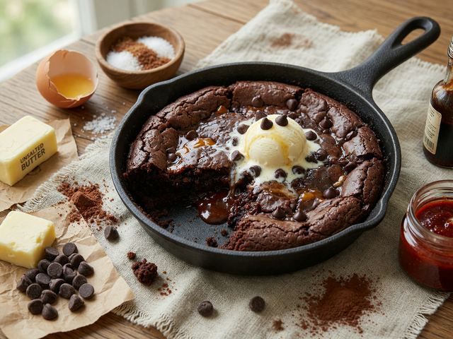 Gochujang Brownie Skillet