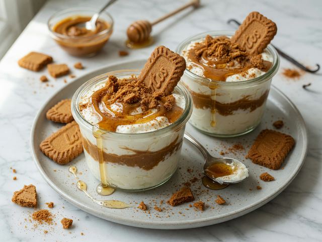 Greek Yogurt Biscoff Cups