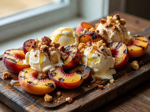 Grilled Stone Fruit Sundae Board