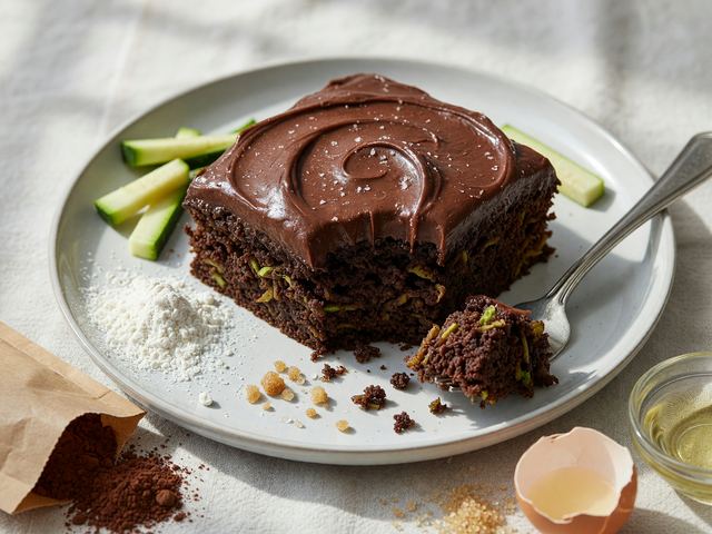 Hidden Zucchini Chocolate Sheet Cake