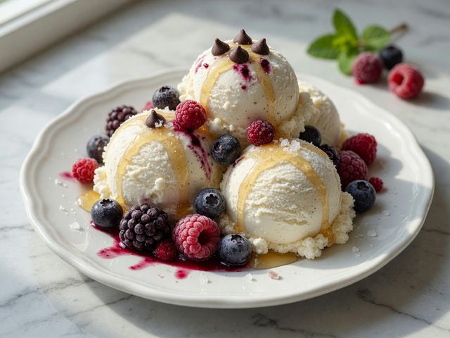 High-Protein Cottage Cheese Ice Cream Scoops