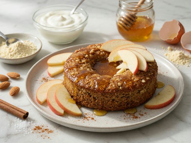 High-Protein Sunken Honey Cake