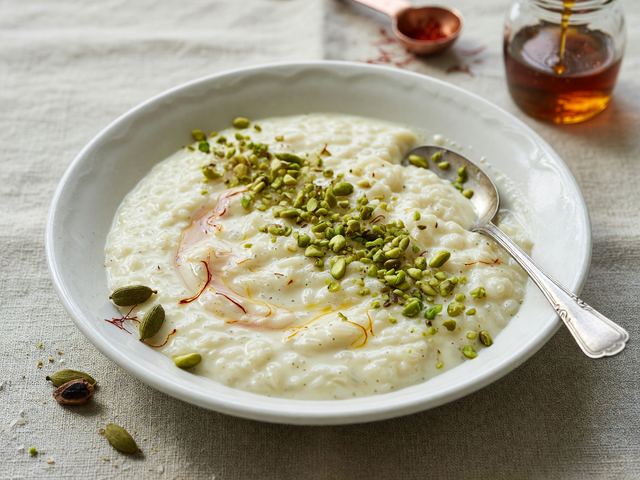 Indian Cardamom Rice Pudding Light