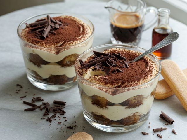 Individual Espresso Tiramisu Cups