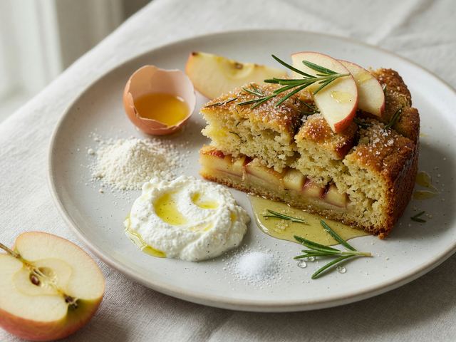 Italian Honey-Rosemary Apple Olive-Oil Cake