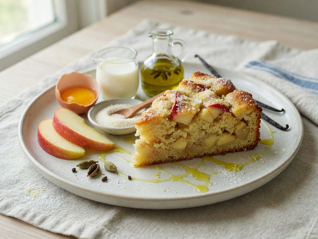 Italian Honeycrisp Apple Olive-Oil Cake