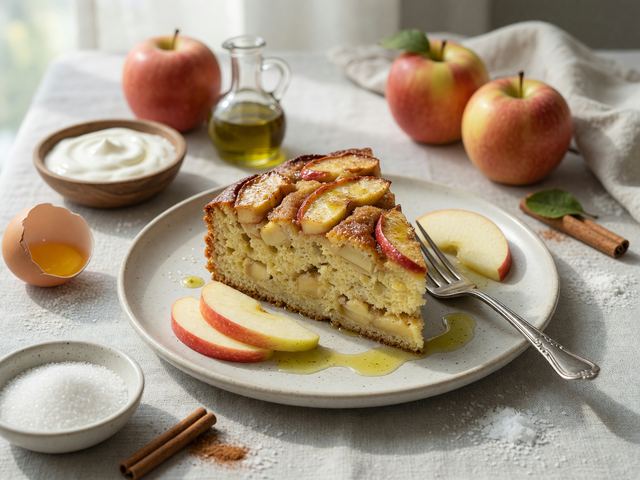 Italian Olive-Oil Apple Yogurt Cake
