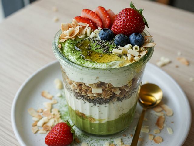 Japanese Matcha Yogurt Parfait