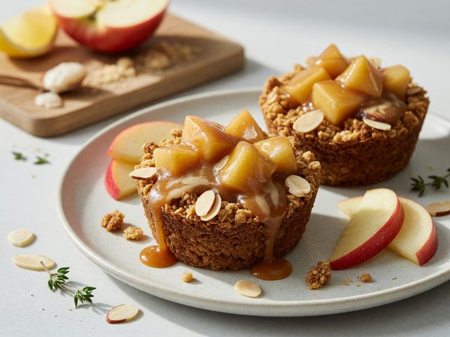 Japanese Miso-Caramel Apple Crisp Cups