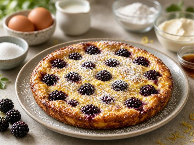 Jiji’s Blackberry Clafoutis