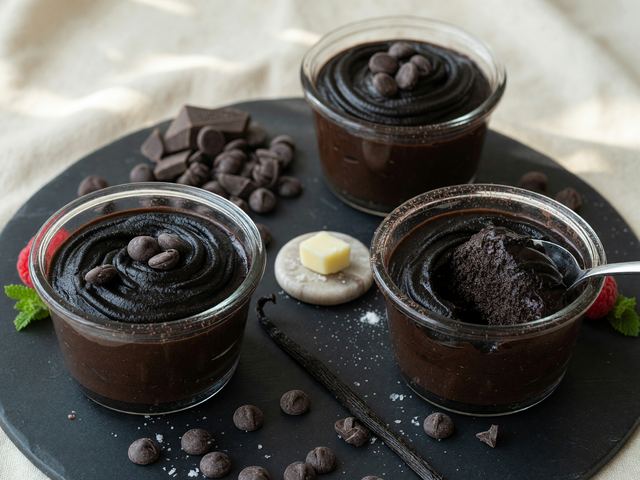 Keto French Dark Chocolate Mousse Cups