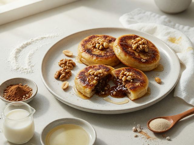 Korean Hotteok Sweet Pancake Bites