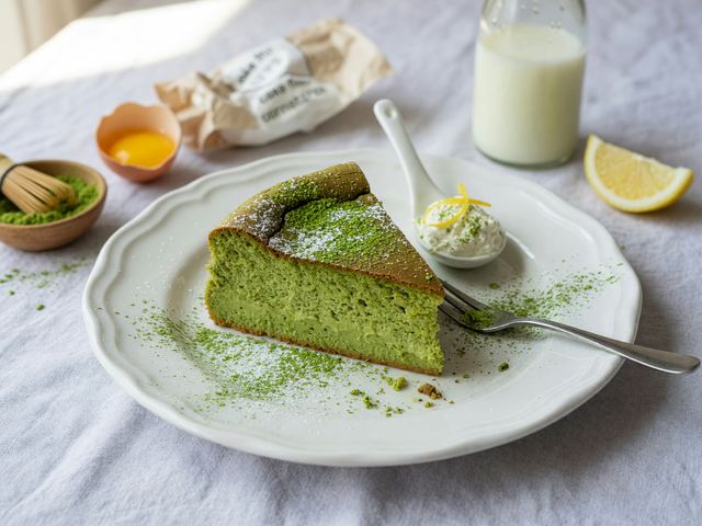 Matcha Japanese Cheesecake