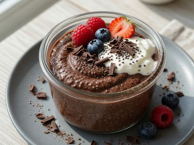 Meal-Prep Chocolate Chia Protein Pudding