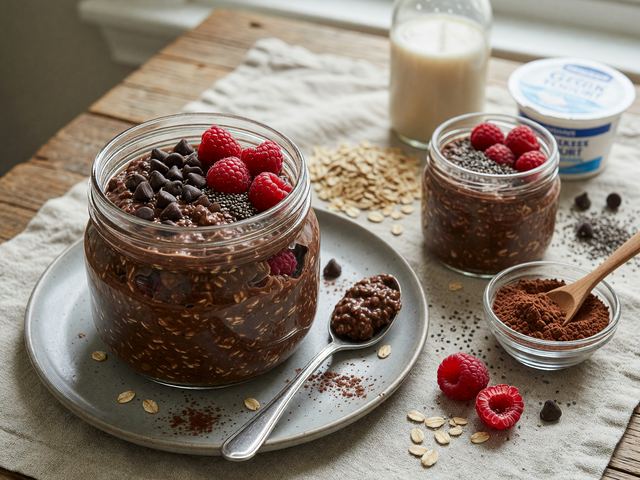 Meal-Prep Protein Overnight Chocolate Oats