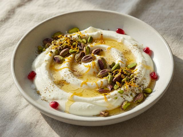 Mediterranean Honey Pistachio Yogurt