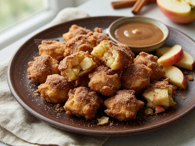 Mexican Cinnamon-Sugar Apple Churro Bites