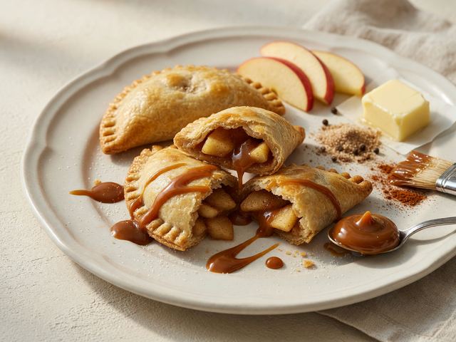Mexican Spiced Apple Empanadas with Dulce de Leche