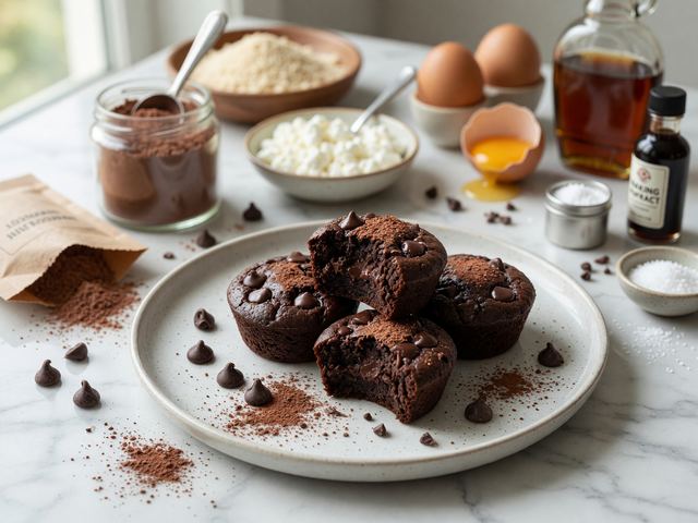 Muscle-Building Chocolate Protein Brownie Bites
