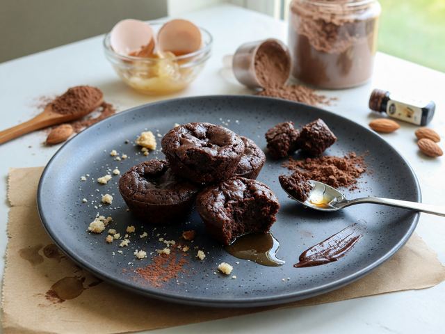 Muscle-Building Fudgy Protein Brownie Bites