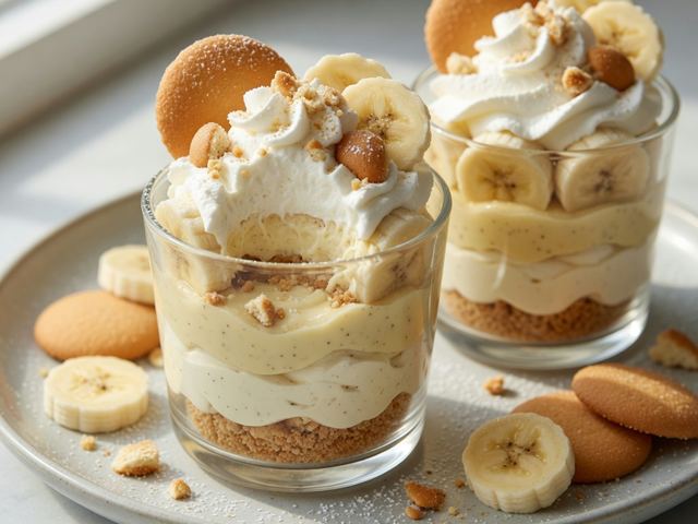 No-Bake Banana Pudding Cheesecake Cups