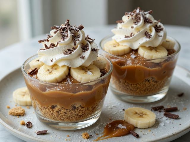 no-bake banoffee pie cups