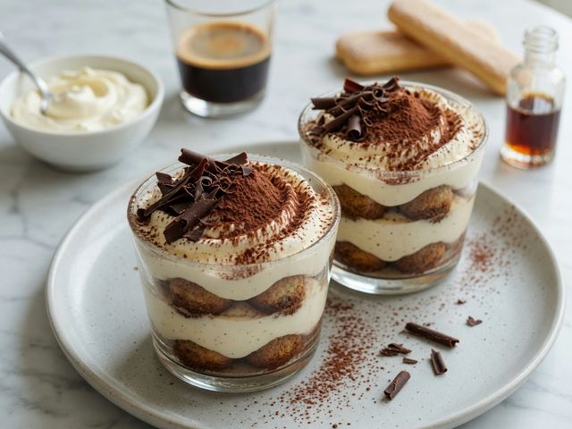 No-Bake Espresso Tiramisu Cups