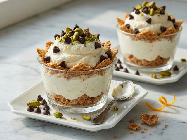 No-Bake High-Protein Italian Cannoli Cups
