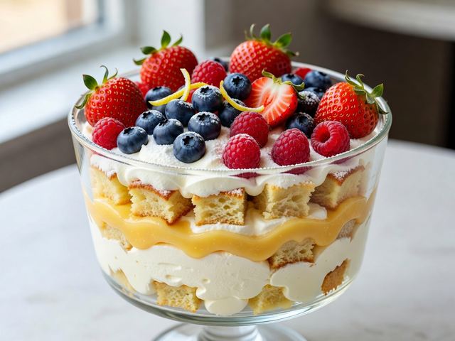 No-Bake Lemon Berry Trifle