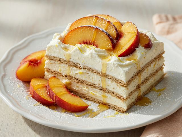 No-Bake Nectarine Icebox Cake