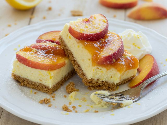 No-Bake Peach Lemon Icebox Bars