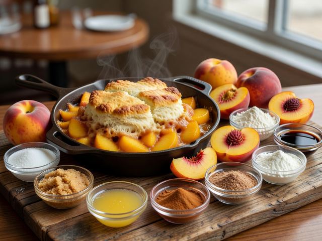 Peach Cobbler Skillet