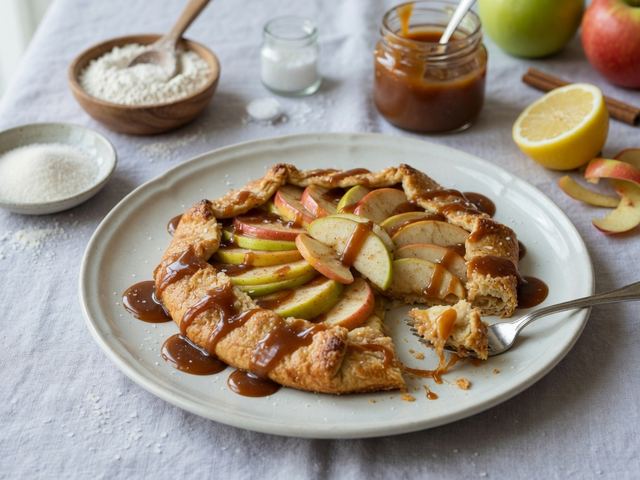 salted caramel apple galette